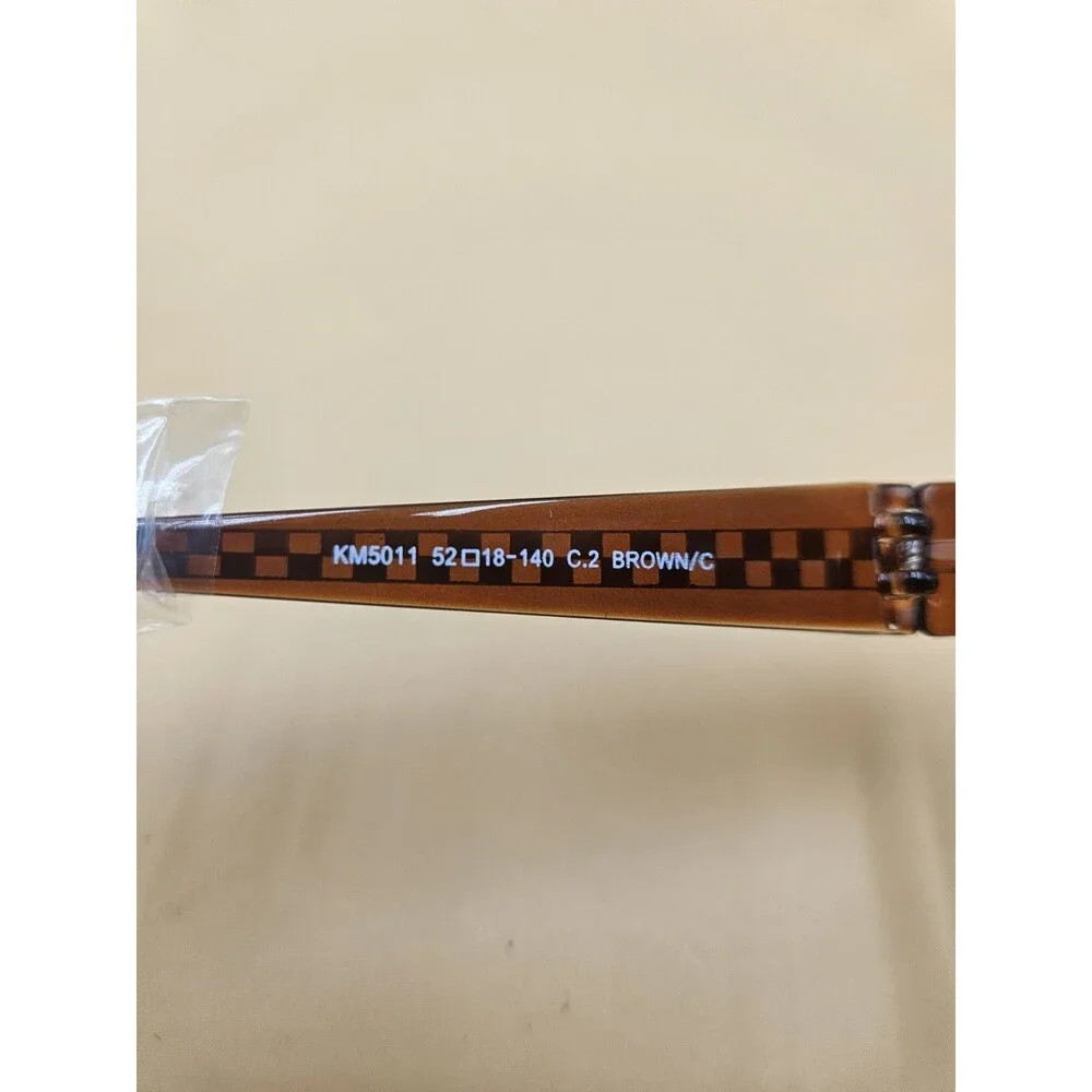 Konishi Eyewear Eyeglass Frames KM5011 C2 Brown/C 52-18-140  Memory Plastic New